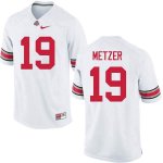 NCAA Ohio State Buckeyes Men's #19 Jake Metzer White Nike Football College Jersey XIZ3345NG